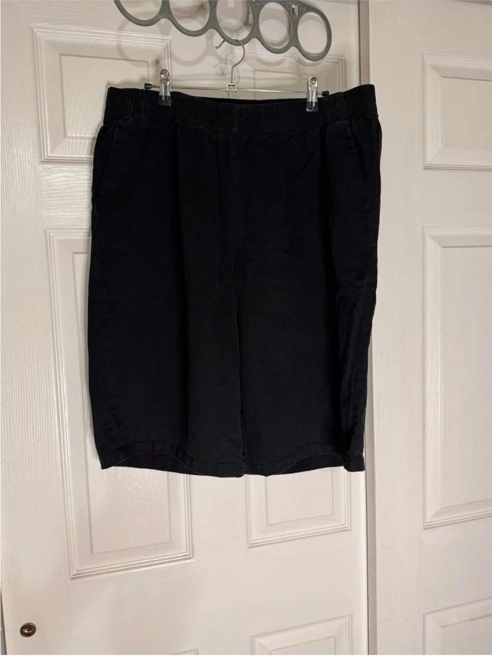Women’s Plus Size Knee Length “Bermuda” Stretch Denim Shorts